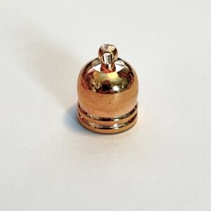 As Low As $2 Rose Gold Colour Brass Cord Ends Caps 12mm x 10mm (10)